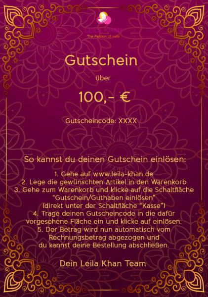 Gutschein über 100 €